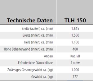 SAPHIR Transportbehälter TLH 150 – Bild 4