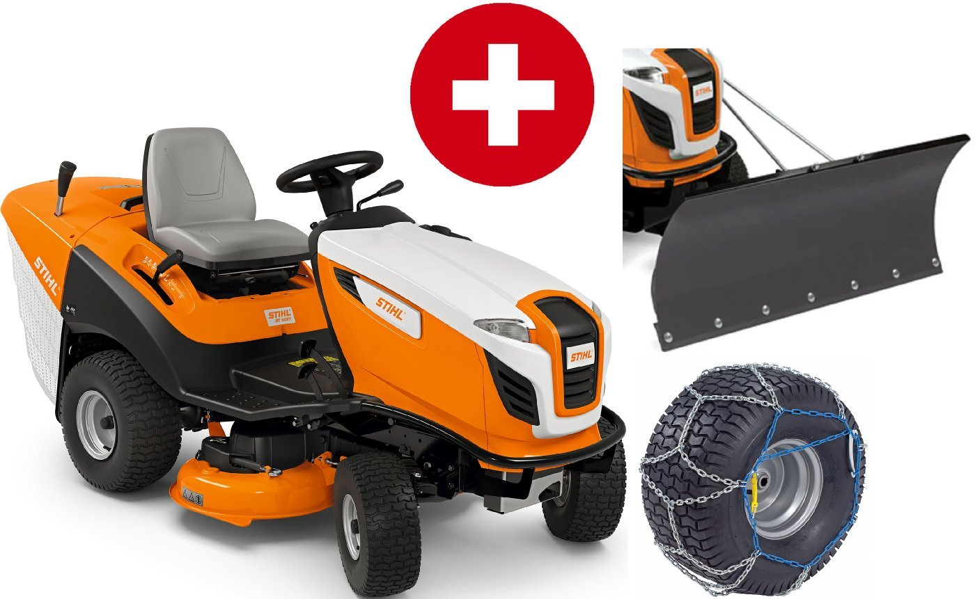 STIHL_RT_5097_Winterpaket_20221119_c4ab7ccd-3017-424d-9859-0002c2986a60.jpg STIHL Rasentraktor RT 5097 Winterpaket mit Schneeschild und Schneeketten – Bild 1