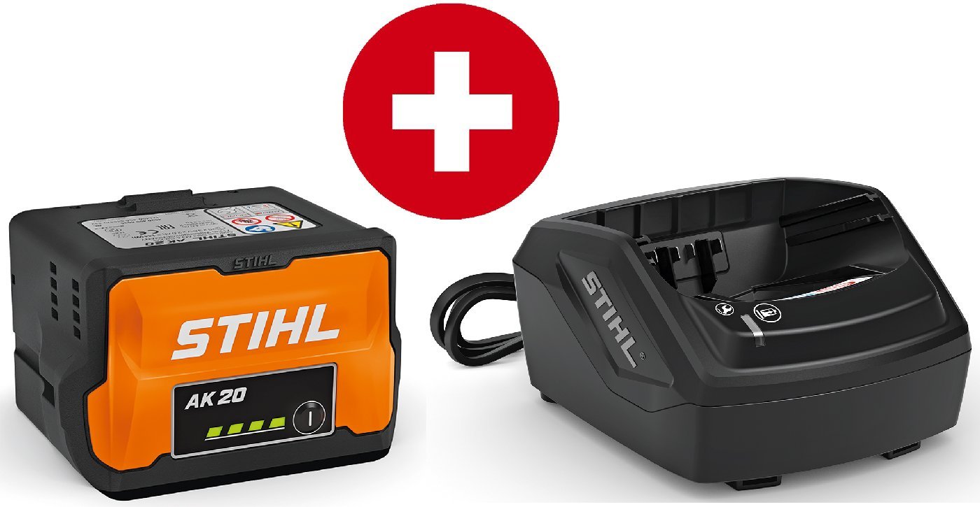STIHL_mit_Akku_AK_20_und_Ladegeraet_AL_101_202_553d431a-028b-4496-bfbf-32430bebda06.jpg STIHL Starter Set mit Akku AK 20 und Ladegerät AL 101 – Bild 1