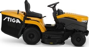 Stiga Rasentraktor Estate 598 W Special HONDA mit Mulchstopfen, Anhängerkupplung und Ladegerät – Bild 4