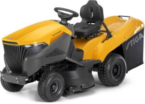 Stiga Rasentraktor Estate 798 W Special HONDA Winterpaket mit 120 cm Schneeschild, PTO-Kit und Schneeketten – Bild 2